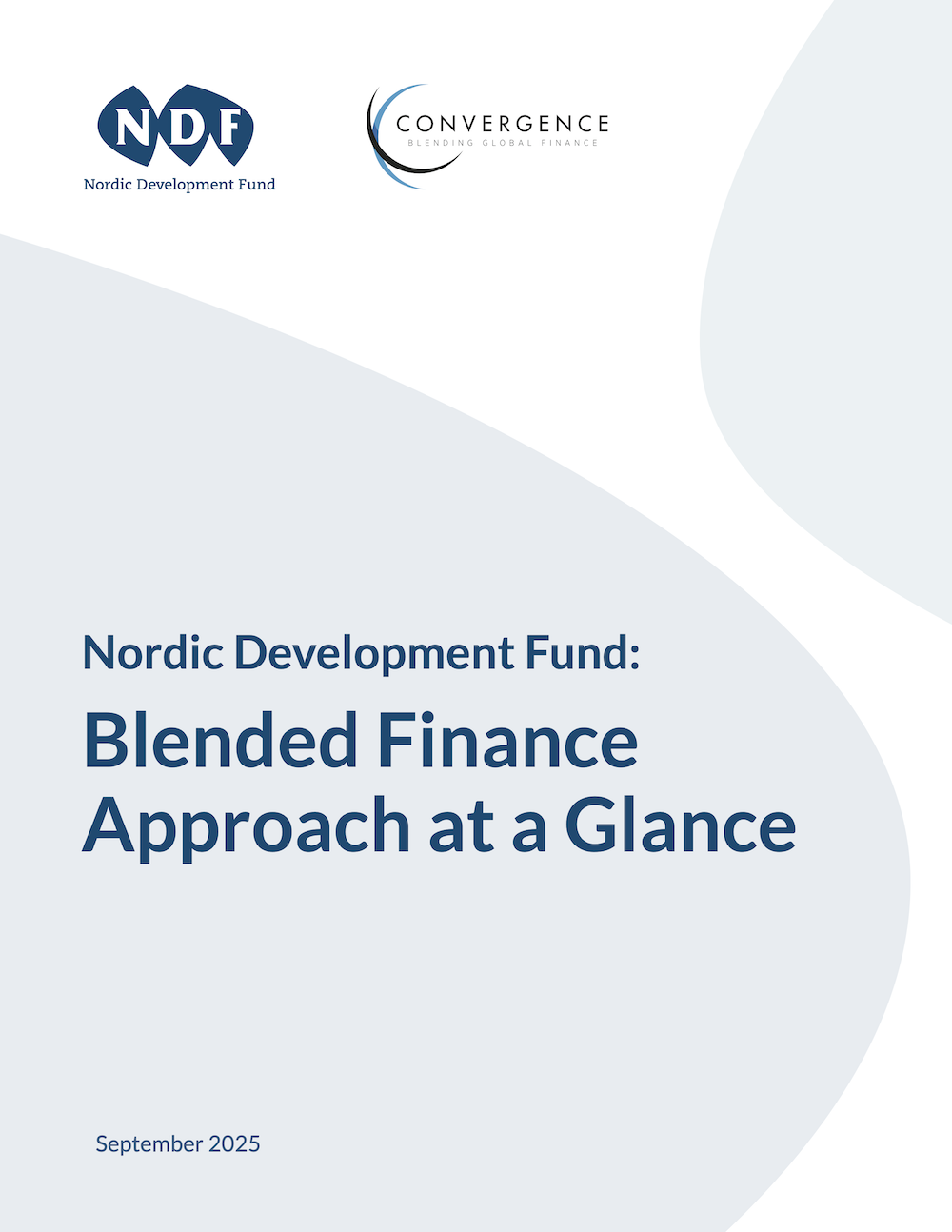 Nordic Development Fund: Blended Finance Approach at a Glance