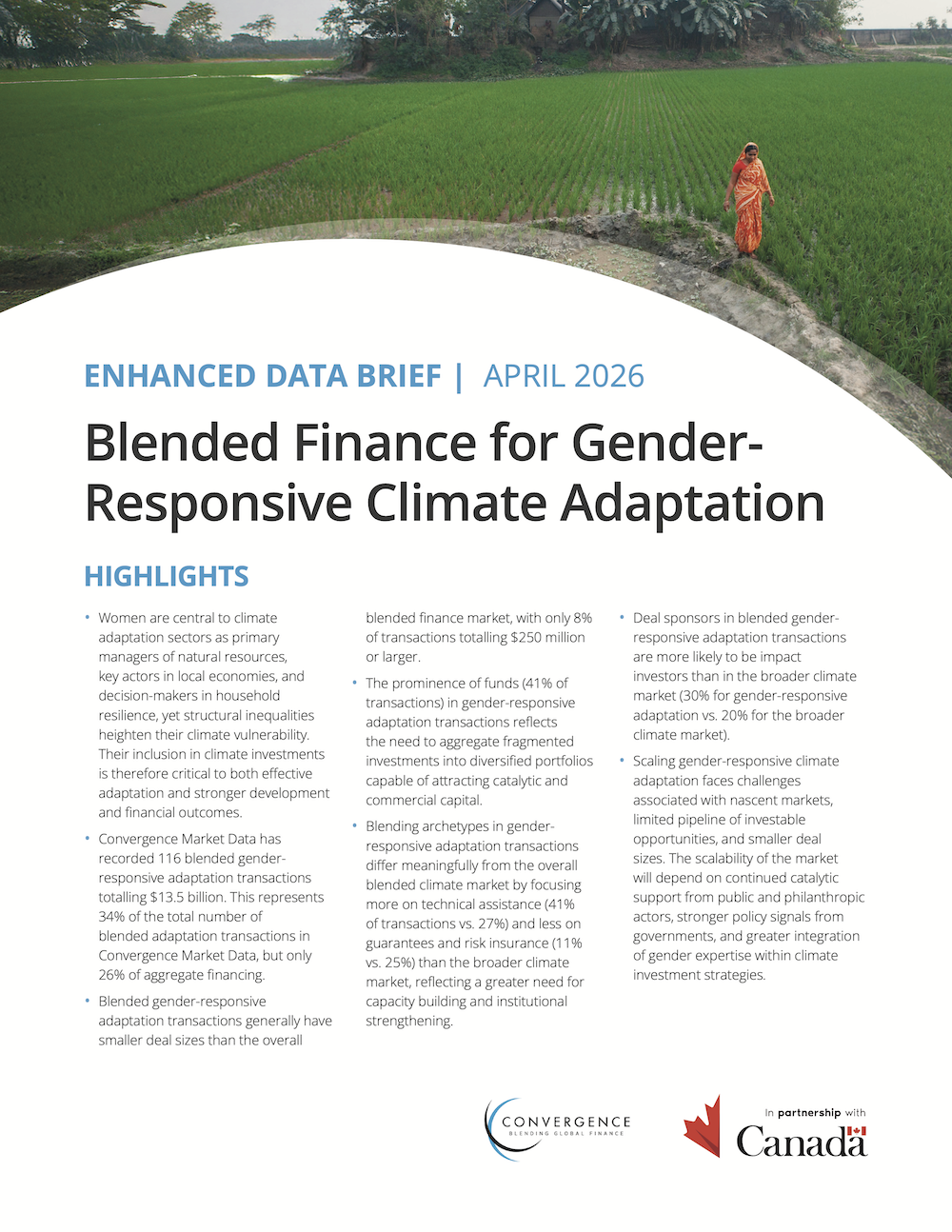 Blended Finance for Gender-Responsive Climate Adaptation