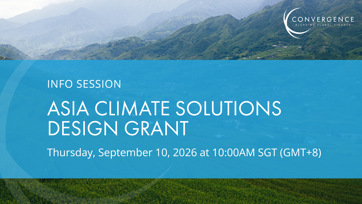 Asia Climate Solutions Design Grant: Info Session