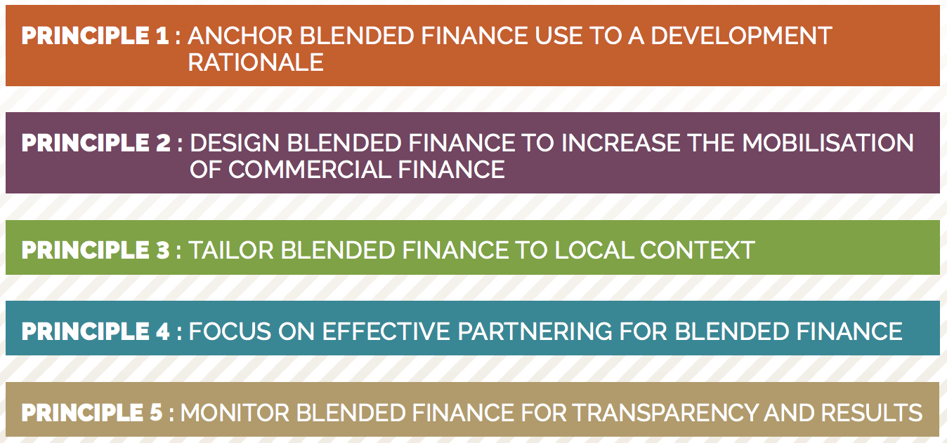 Putting the new OECD blended finance principles in focus
