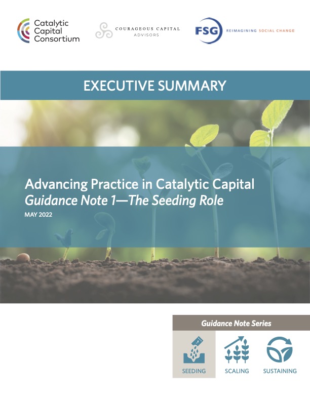 Advancing Practice in Catalytic Capital 
