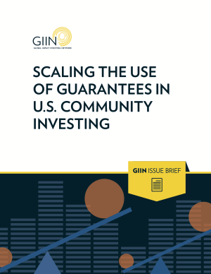 Scaling the Use of Guarantees in U.S. Community Investing