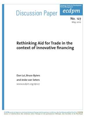 Rethinking Aid for Trade in the Context of Innovative Financing