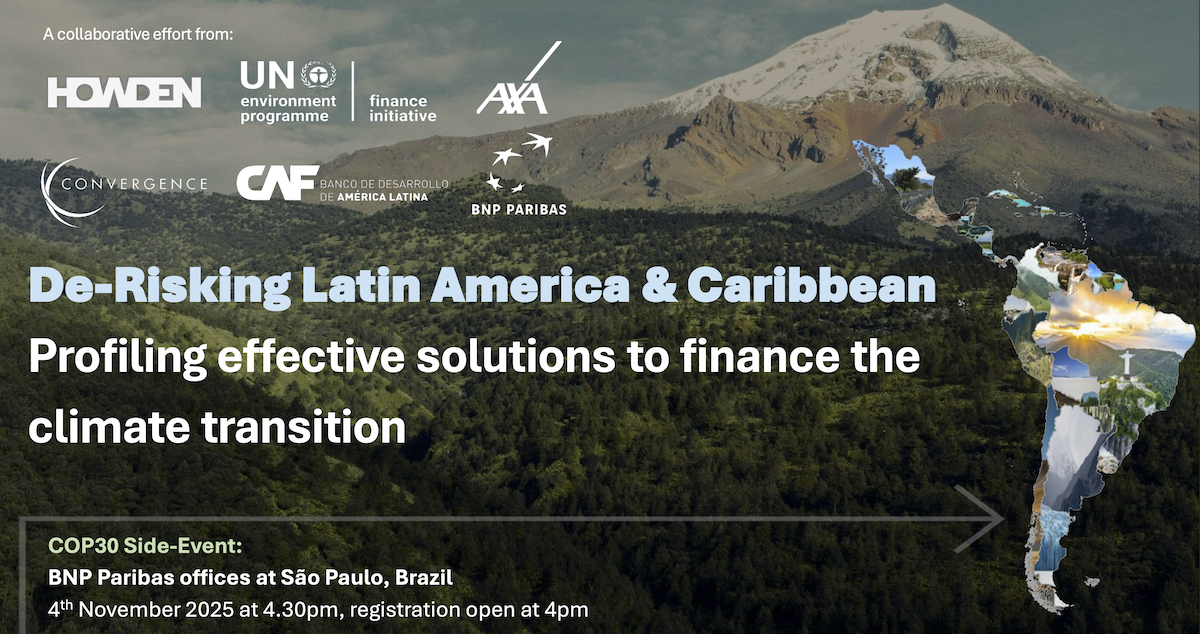 De-Risking Latin America & Caribbean: Profiling effective solutions to finance the climate transition