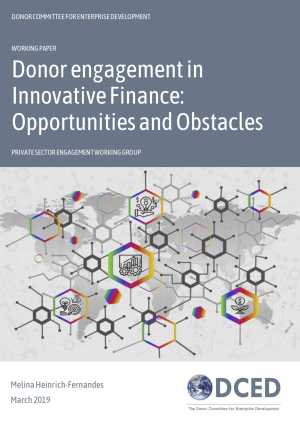 Donor engagement in Innovative Finance: Opportunities and Obstacles