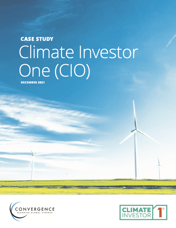 Climate Investor One (CIO) Case Study