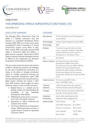 Emerging Africa Infrastructure Fund Case Study