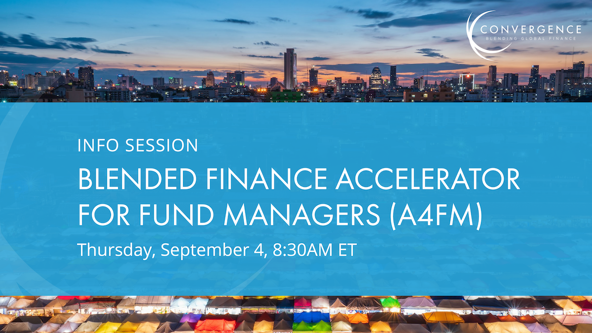 Blended Finance Accelerator for Fund Managers (A4FM): Info Session