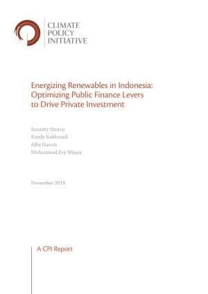 Energizing Renewables in Indonesia: Optimizing Public Finance Levers to Drive Private Investment