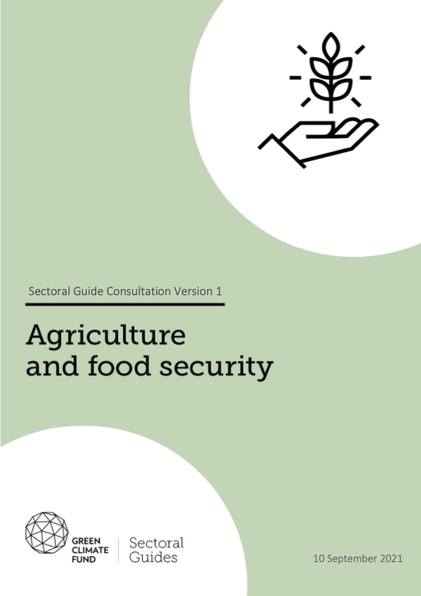 Agriculture And Food Security - Green Climate Fund - Convergence ...