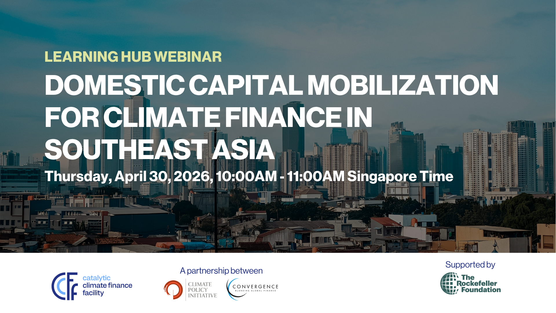 Local Capital Solutions for Blended Climate Finance in Southeast Asia