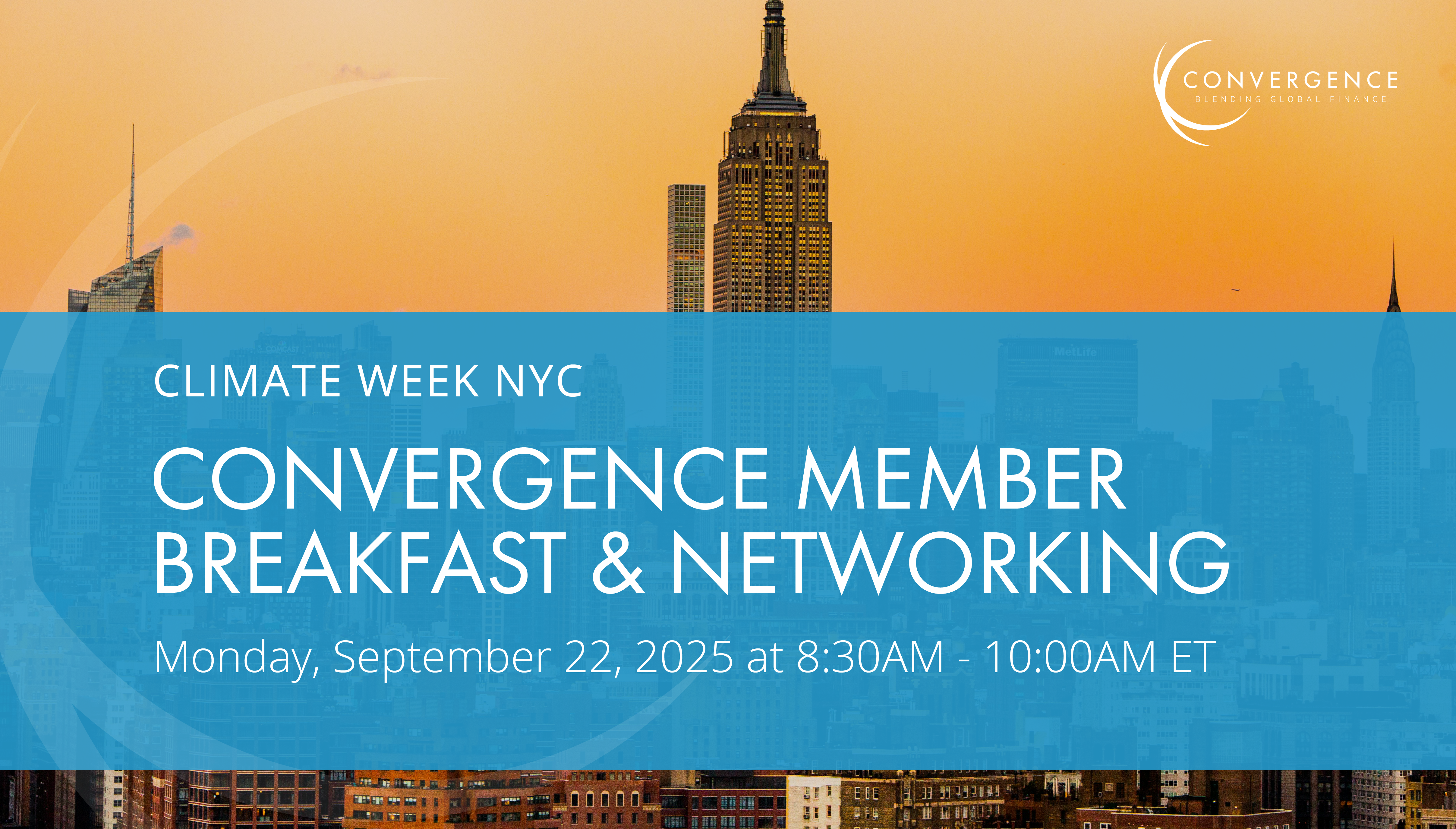 Convergence Member Breakfast & Networking in New York