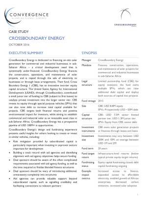 CrossBoundary Energy Case Study