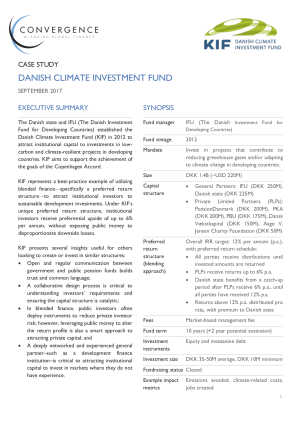 Danish Climate Investment Fund Case Study