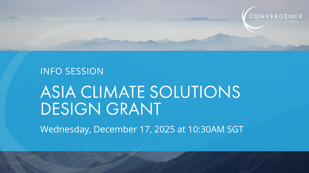 Asia Climate Solutions Design Grant: Info Session