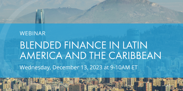  Blended Finance in Latin America and the Caribbean