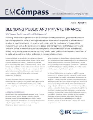 Blending Public and Private Finance