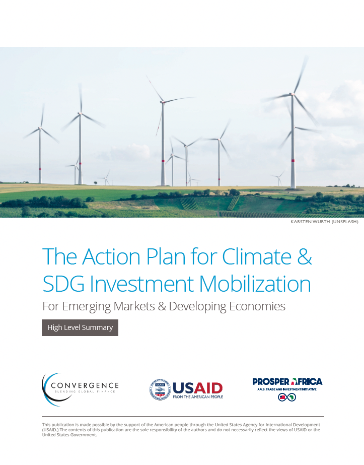 The Action Plan for Climate and SDG Investment Mobilization - High Level Summary