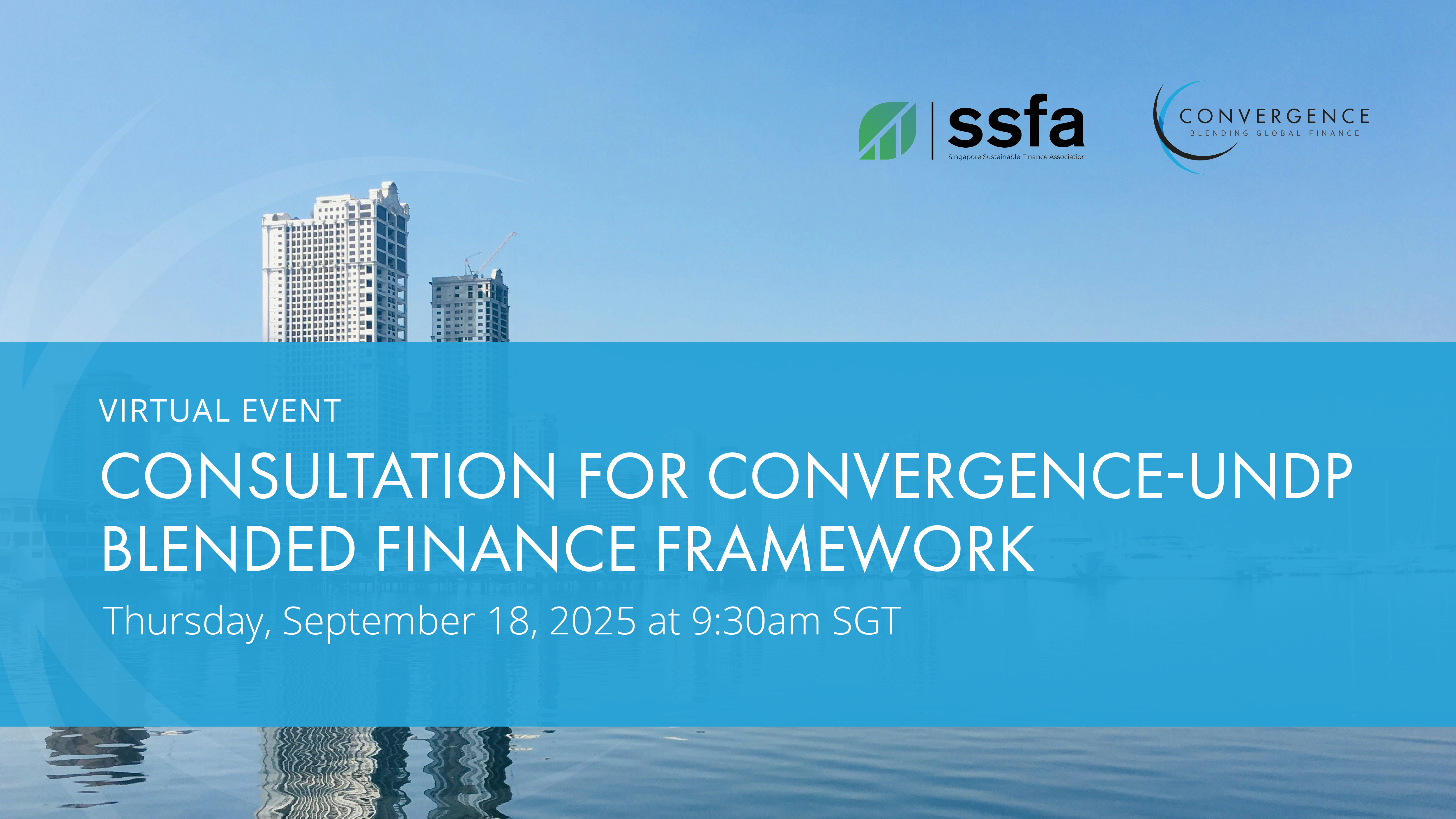 Consultation for Convergence-UNDP Blended Finance Framework