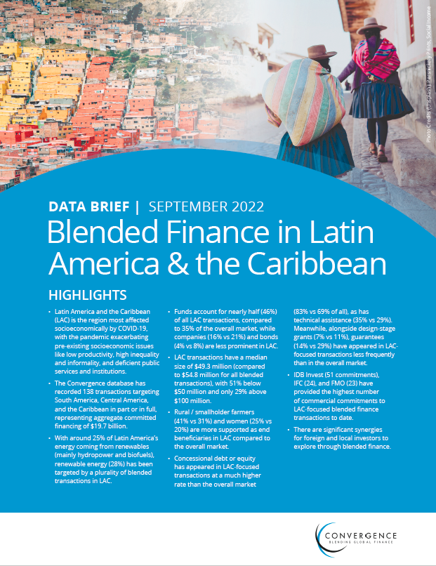 Blended Finance in Latin America & the Caribbean