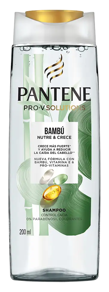 Botella de Shampoo Pantene Bambú Nutre & Crece de Pantene