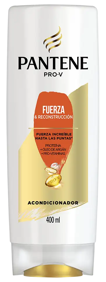 Botella de Acondicionador Fuerza y Reconstrucción de Pantene para fortalecer el cabello