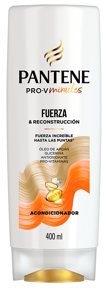 Botella de Acondicionador Fuerza y Reconstrucción de Pantene para fortalecer el cabello