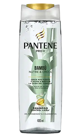 Shampoo Bambú Nutre y Crece para Control Caída de Pantene con aceite de ricino