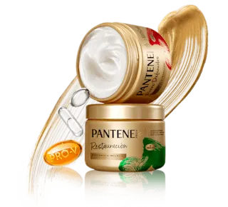 Frascos de las Mascarillas capilares nutritivas de Pantene