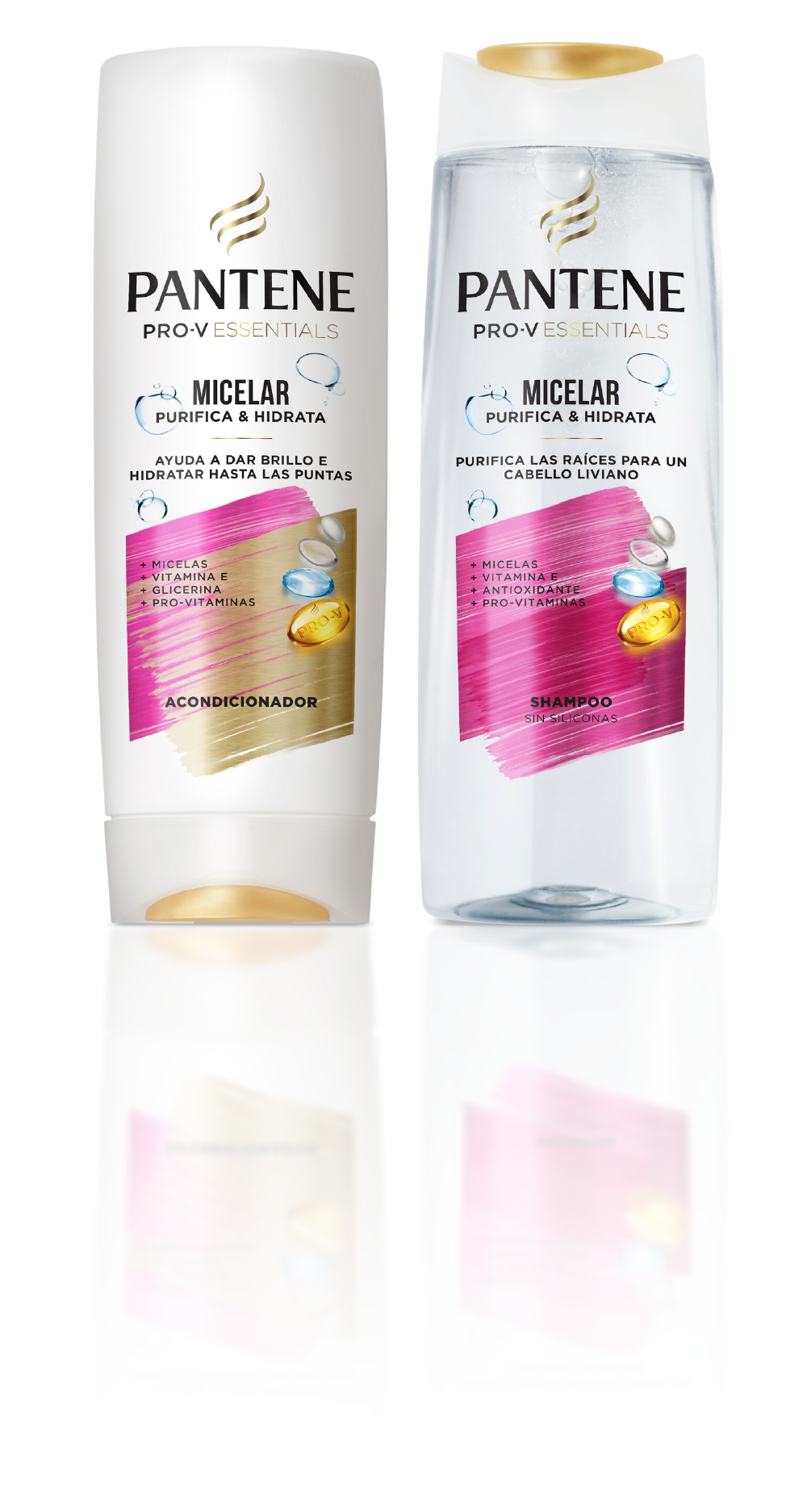 Shampoo y acondicionador Micelar Purifica & Hidrata para una limpieza profunda