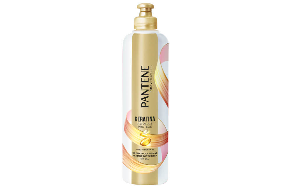 Pantene Keratina Crema para peinar con termo protector para cabello