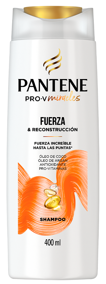 Botella del Shampoo Fuerza y Reconstrucción de Pantene