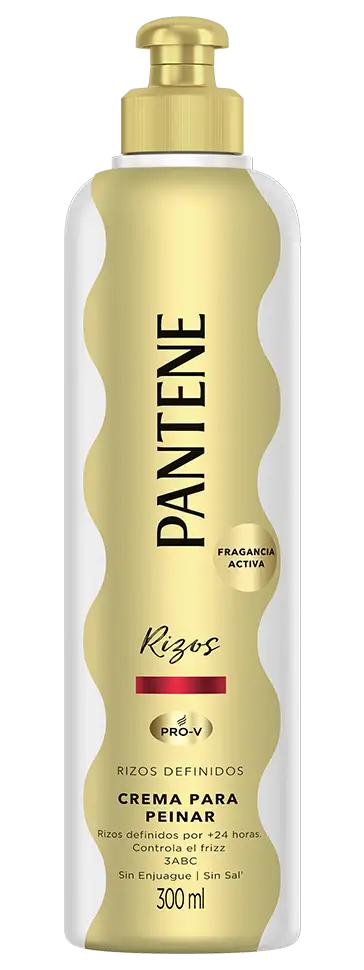 Botella de la Crema para Peinar Rizos Definidos de Pantene