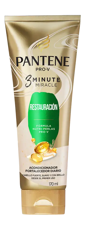 Botella de acondicionador restauración miracles con aceite de Argán y pro – v