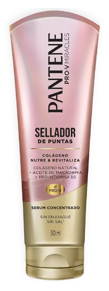 Sellador de Puntas Colágeno Nutre y Revitaliza para recuperar el cabello maltratado de Pantene