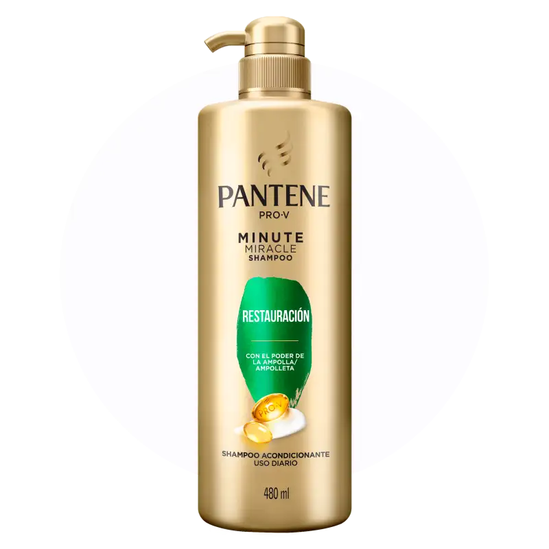 Shampoo Pantene pro-v miracles restauración en 3 minutos 