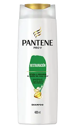 Shampoo Pantene Restauración con aceite de argán para reparar el daño del cabello