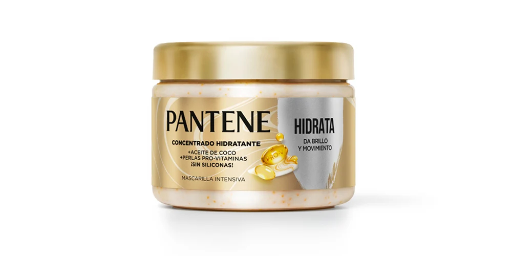 Mascarilla hidratante con aceite de coco para el pelo Pantene Pro-V Miracles.