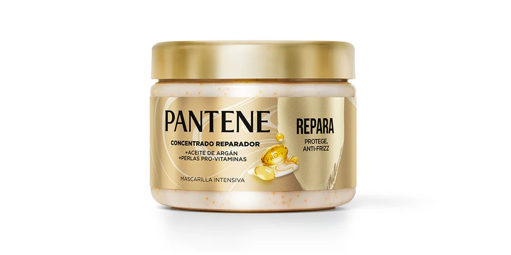 Mascarilla para reconstruir el cabello con aceite de argán Pantene Pro-V Miracles.