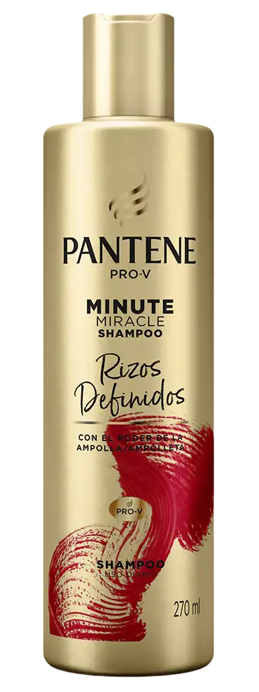 Botella del Shampoo Minute Miracle Rizos Definidos de Pantene