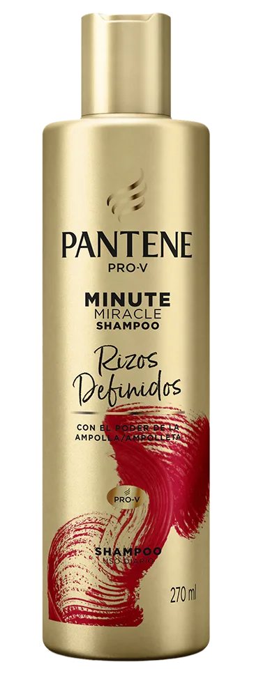 Botella del Shampoo Minute Miracle Rizos Definidos de Pantene
