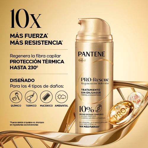 Botella de tratamiento pro-rescue Molecular Bond Repair 10x más fuerza y más resistencia