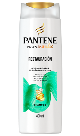 Shampoo Pantene Restauración con aceite de argán para reparar el daño del cabello