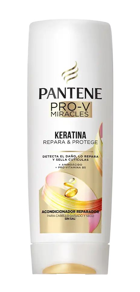 Botella de Acondicionador Keratina PANTENE - restaura y protege tu cabello