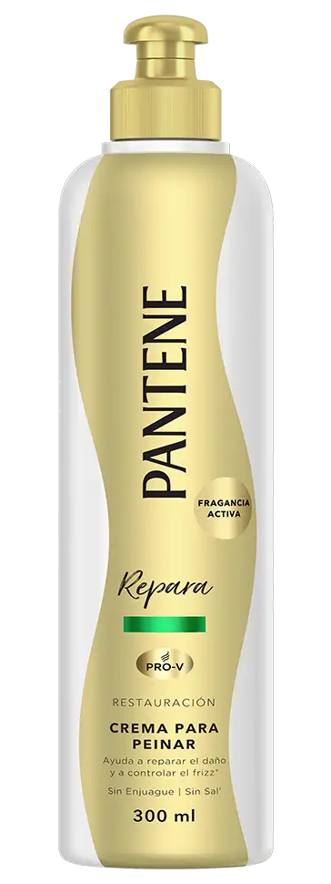 Frasco de crema para peinar Restauración de Pantene para cabello maltratado