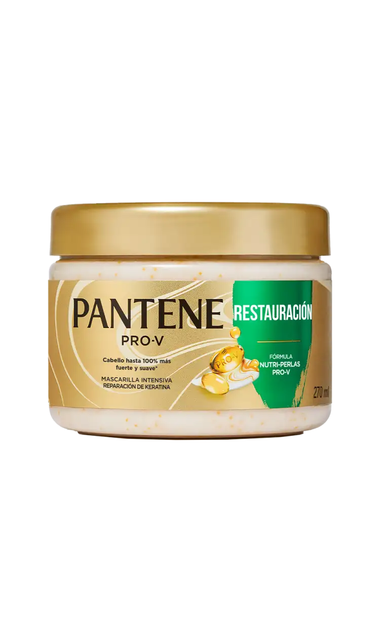 Mascarilla restauradora Pantene con aceite de argan y perlas pro-vitaminas