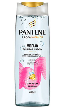Shampoo Pantene Micelar sin silicona para purificar e hidratar el cabello