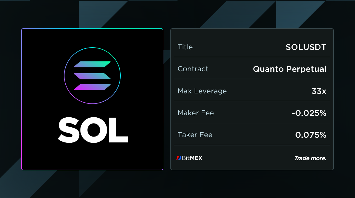 BitMEX 夏季上架开启：SOLUSDT 双币种永续合约- BitMEX 博客
