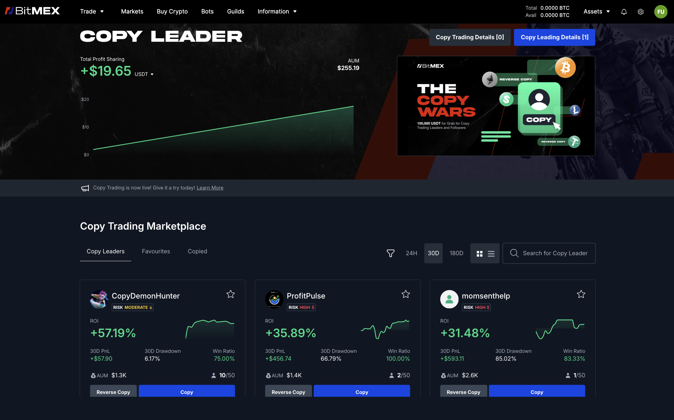 BitMEX Copy Trading: Replicate Elite Traders