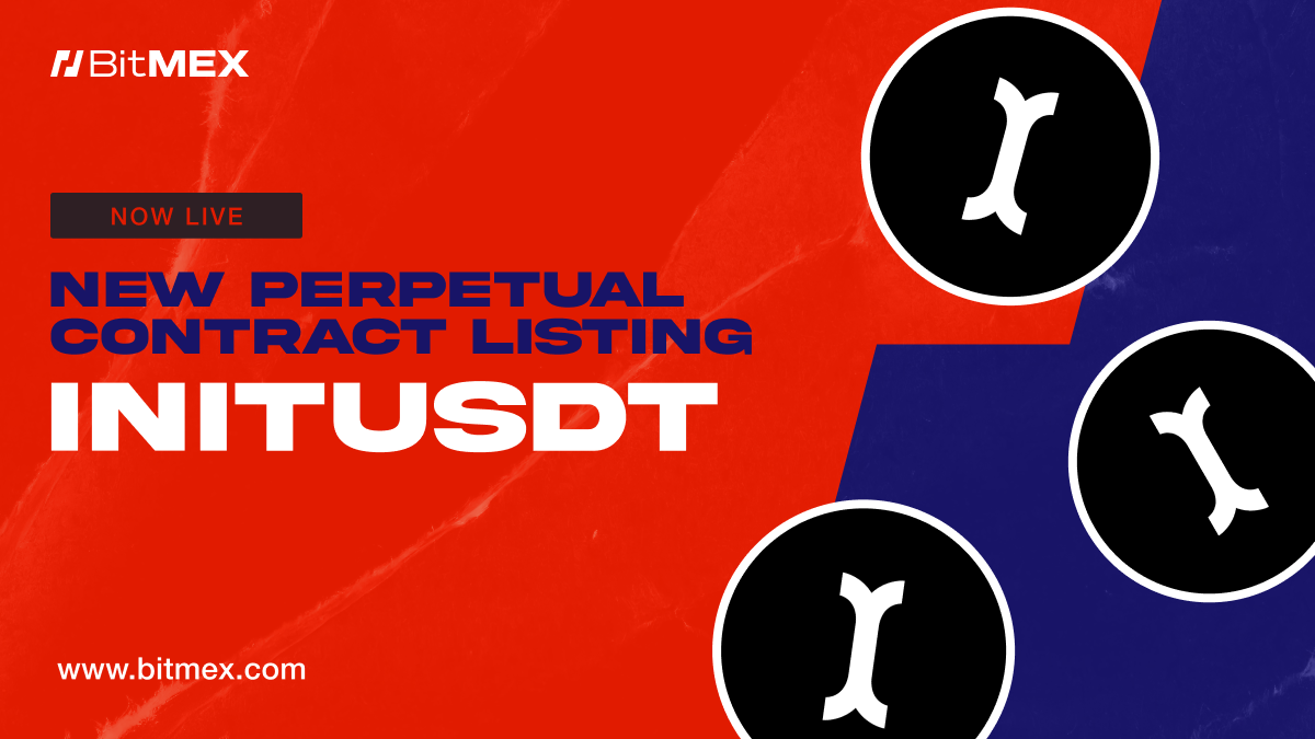 Now Live: INITUSDT Perpetual Swap Listing With Up to 50x Leverage - BitMEX  Blog